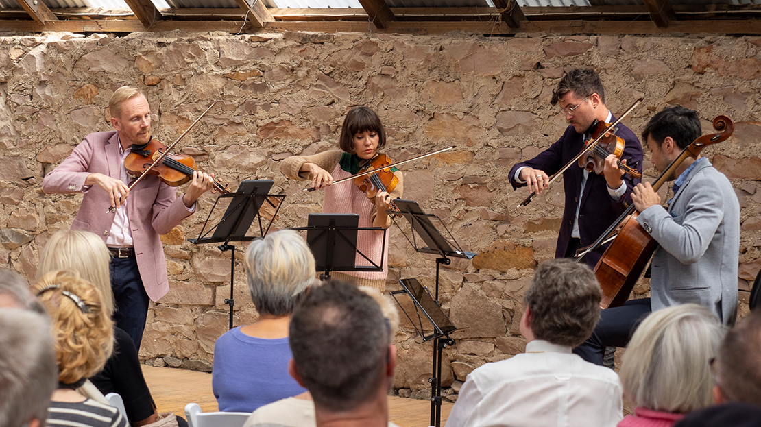 Australian String Quartet (ASQ) at Dunkeld Festival of Music 2021 - photo by Sam Jozeps