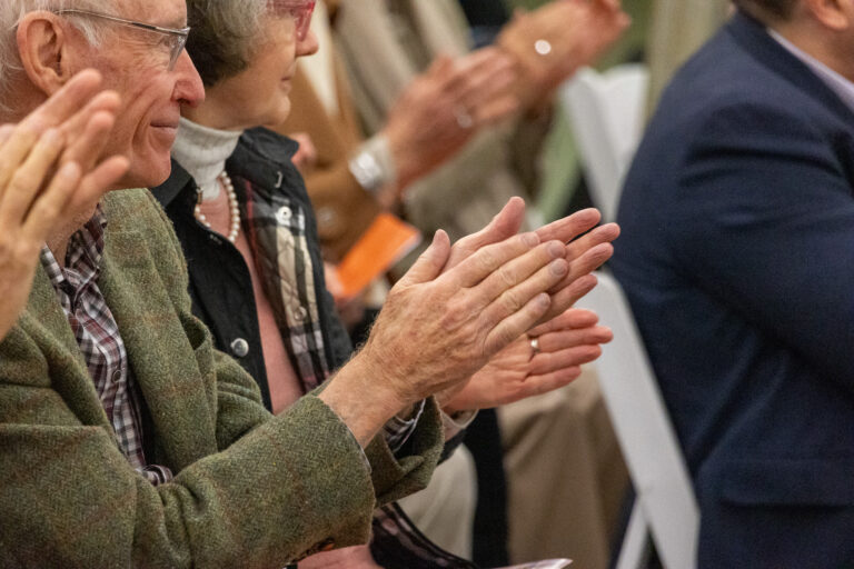 Guests clapping at the Australian String Quartet's Barossa Weekend of Music.