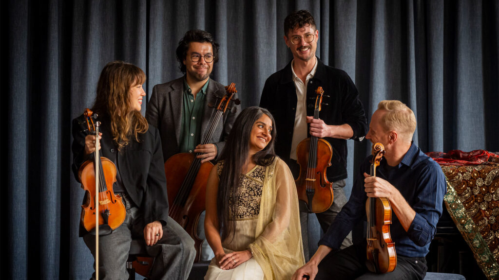 The Australian String Quartet and Parvyn.